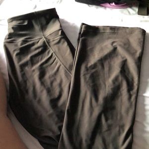 Army green yoga pants